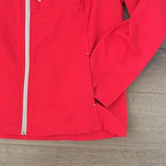 Free Tech Women's Red Hooded Soft Shell Jacket - Picture 5 of 6